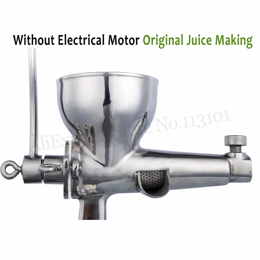 Stainless Steel Manual Juicer Fruit Vegetable Juice Extractor Orange Lemon Wheatgrass Squeezer 100% Original Juice