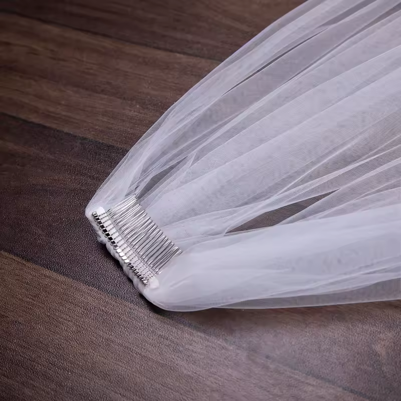 Wholesale Soft Tulle 3Meter 5Meter White Ivory Voile Mariee Long Wedding Veil With Metal Comb Bridal Headwear Vestido De Noiva - Image 5