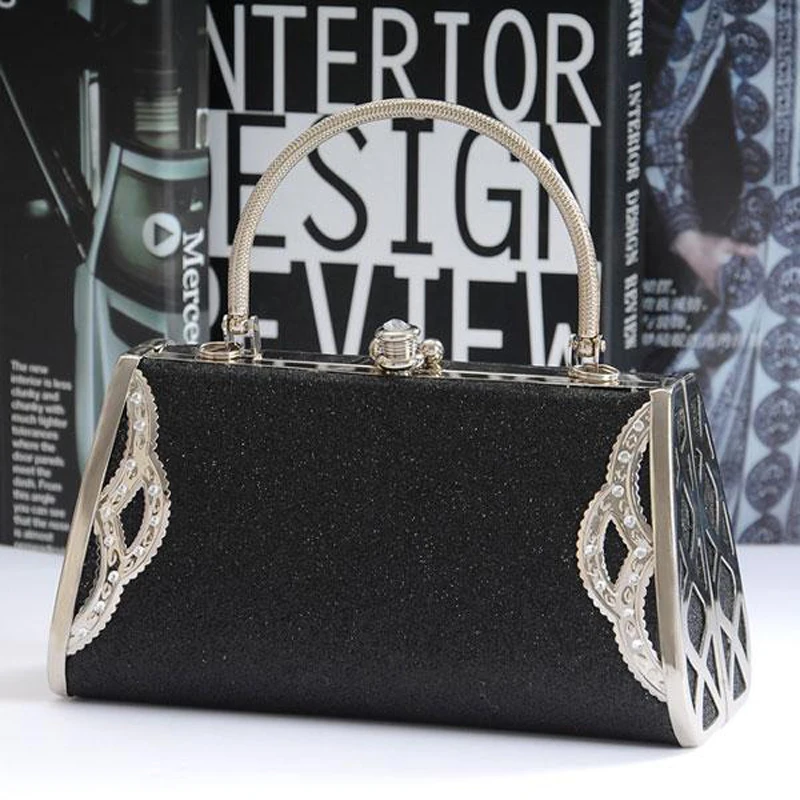 Women Luxury Handbags Diamonds Metal Small Day Clutch Party Evening Dress Evening Bags Wedding Female Purse Bags