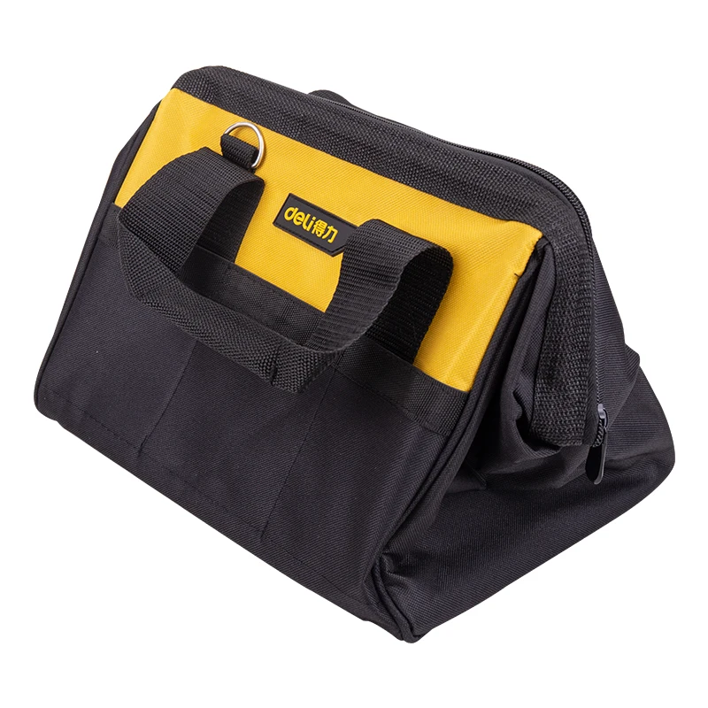 Deli 13-Inch Reinforced Tool Bag Electrician Bag Made Of 600D Polyester Cloth Durable, Strong Tool Storage Toolkit