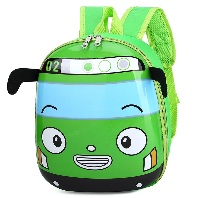 Sacs d\'école de bus de dessin animé 3D pour enfants, sac à dos pour enfants, plecak, ruzzak, plecaki