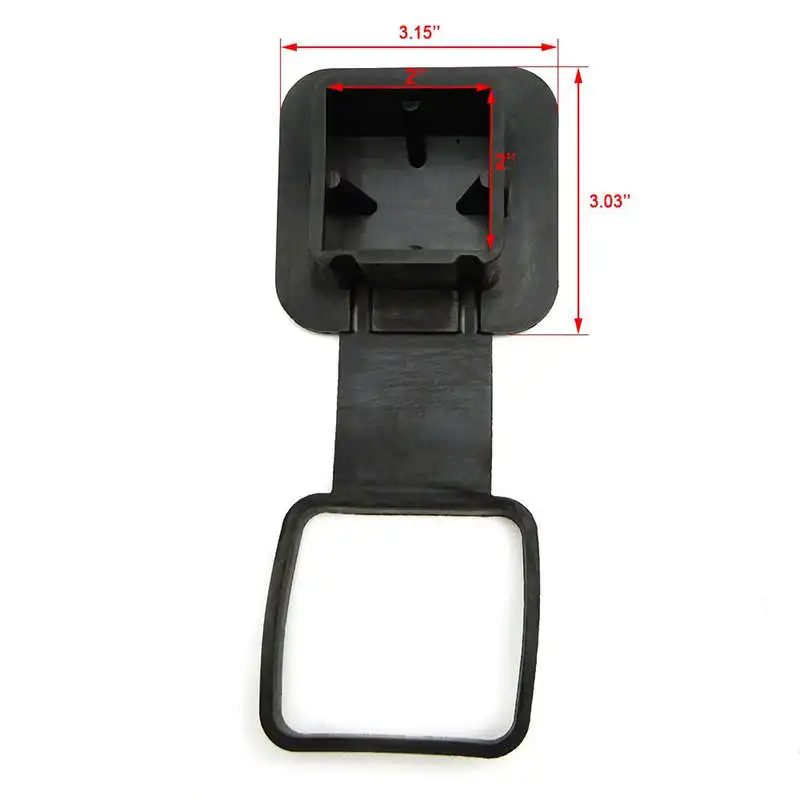 2 Inch Trailer Hitch Cover Plug Cap Rubber Fits 2 Inch Receivers Class 3 4 5 For Toyota Ford Jeep Chevrolet Nissan Dodge Ram Por