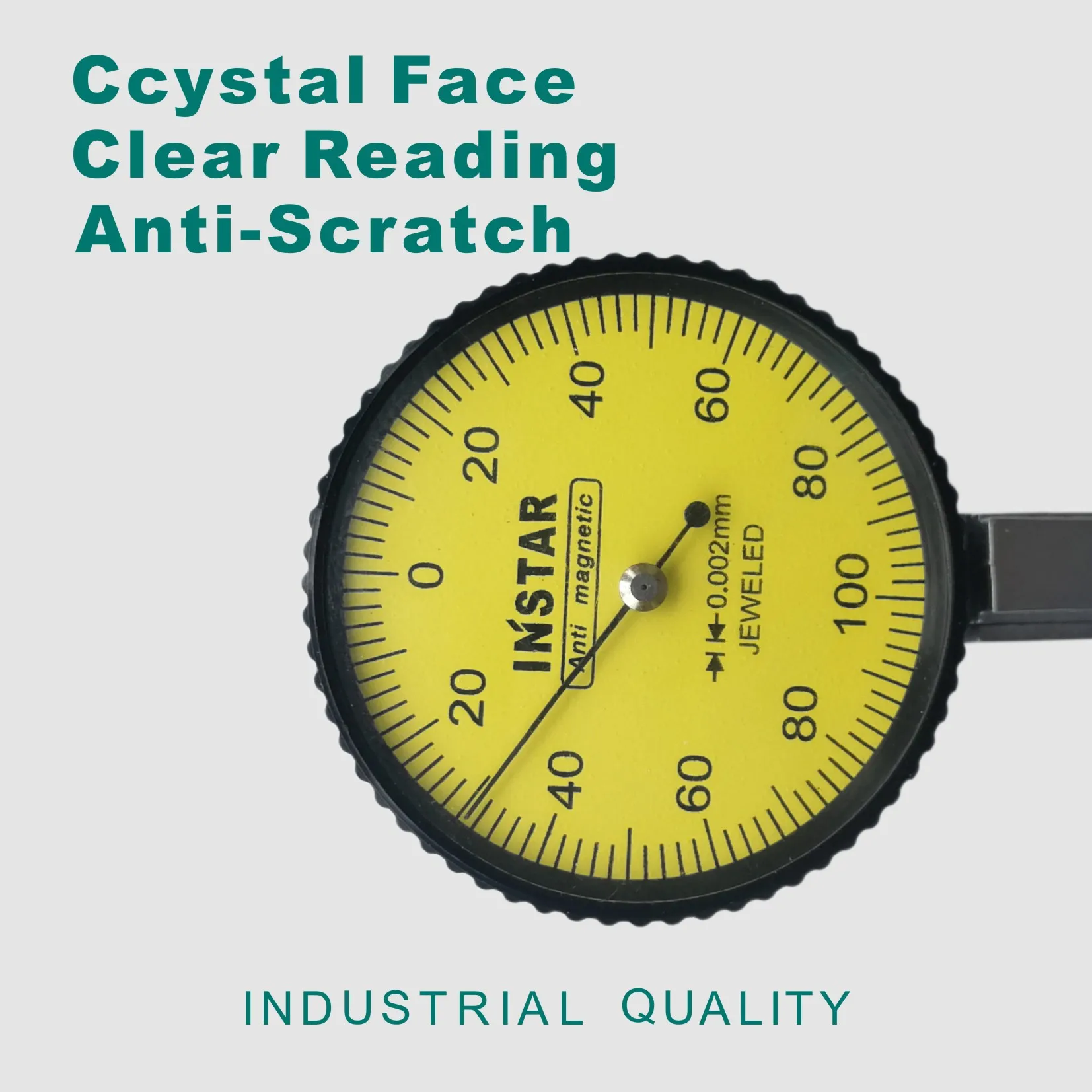 INSTAR Dial Test Indicator 0-0.8mm Micron Dial Gage Horizontal, Vertical 0-0.2mmx0.002mm Industrial Quality 0-10mm x 0.01mm