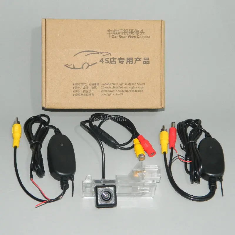 

Yeshibation Wireless CCD Night Vision HD Wide Lens Angle Camera For Nissan Terrano R52 2012~2015 Back Up Park Camera