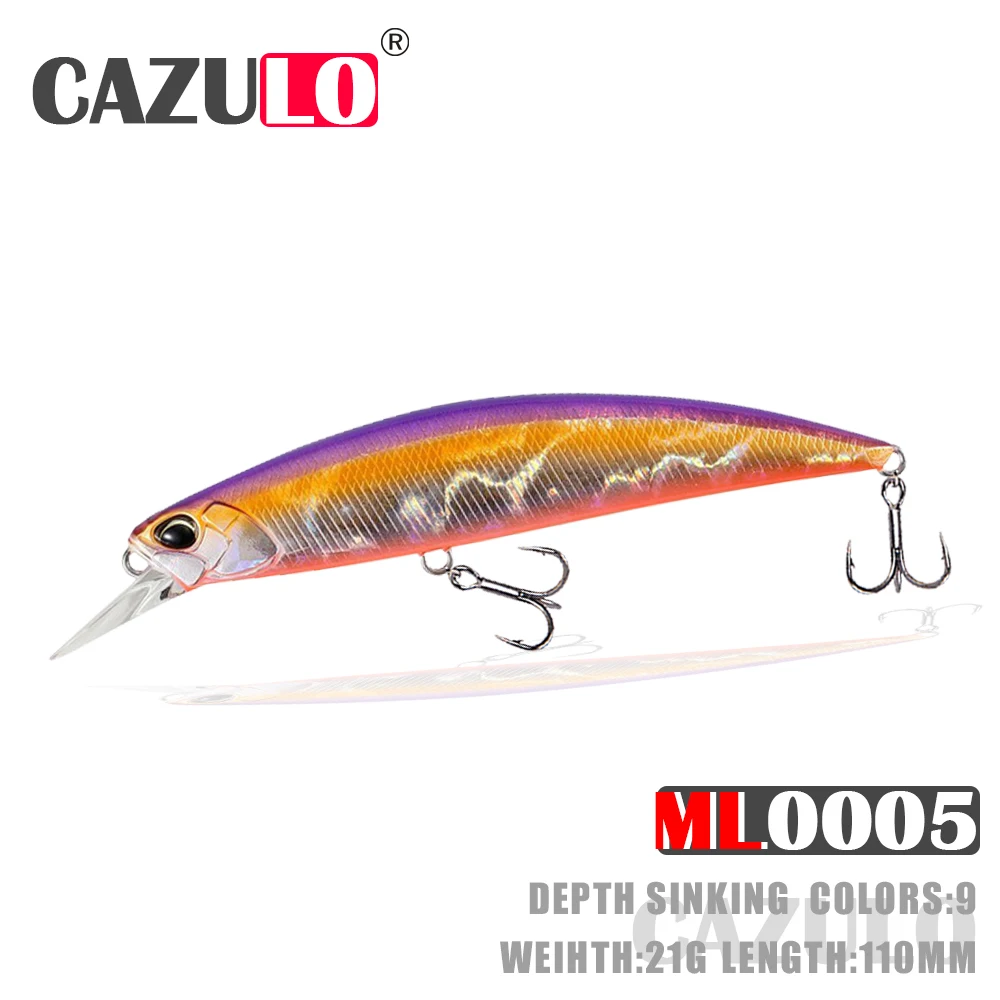 

Рыболовные аксессуары Minnow, вес приманки 21 г 11 см, приманка, искусственные тонущие приманки, Mino Carpe, рыболовные снасти, аксессуары для рыбалки
