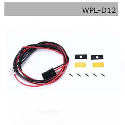 DJ Side Lampshade + Lamp Turn Signal for WPL D12 Micro Truck Upgrade Simulation for RC Car Parts Update Accessories voiture