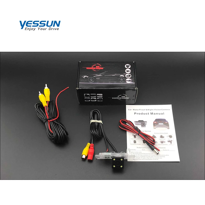 Yessun License Plate Rear View Camera  Night Vision 170 Degree HD For SEAT IBIZA MK4 6J ST 2009~2018 parking housing bracket