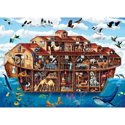 New 5D Diamond Painting Noah Ark Ship Bird Sea cross stitch kit mosaic 3D DIY diamonds embroidery Home decoration gift