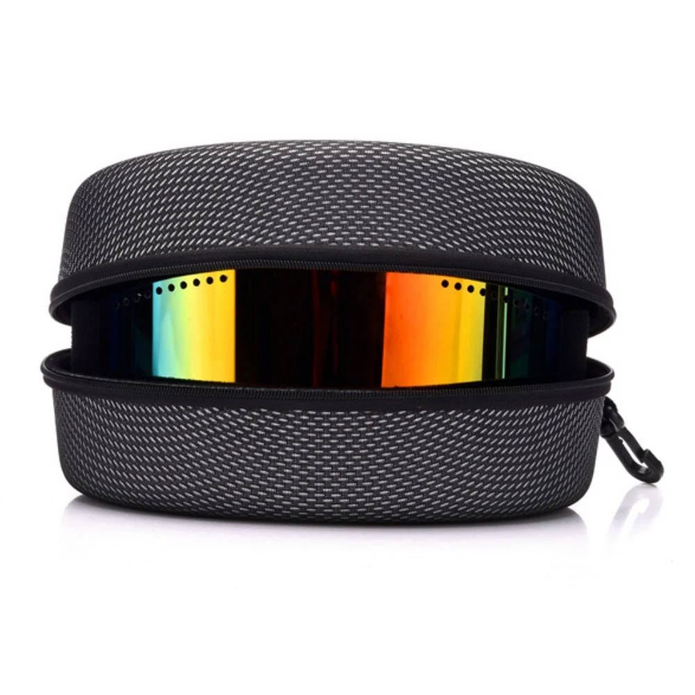 Estuche rígido para gafas de esquí, funda de protección EVA para Snowboard, caja de buceo, bolsa de transporte con hebilla de cremallera (sin gafas)