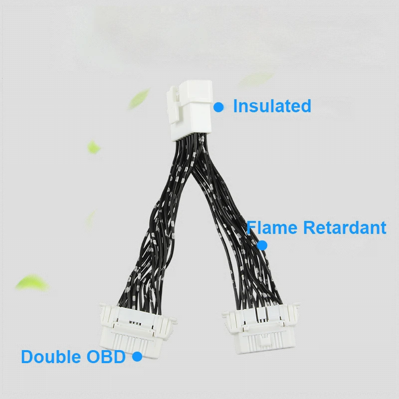 Автомобильная система автоматической диагностики OBD, трансферный соединитель, одна точка, две удлинительные линии, автомобильные аксессуары для Subaru Forester SK 18-21