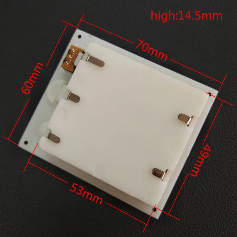 4 X AAA Rectangular Embedded Batteries Holder Storage Box Case Shell With Switch 4 Slots 6V AAA Battery Cover Container