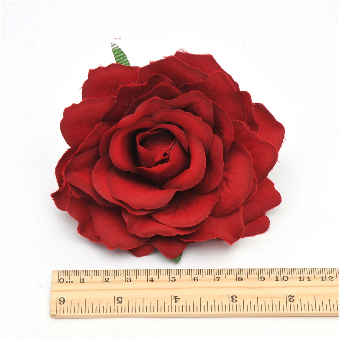 Women Girl Rose Flower Hair Clip Solid Corsage Simulation big rose Head Wear Head Accessory Hairpin Wedding Bridal Headdress