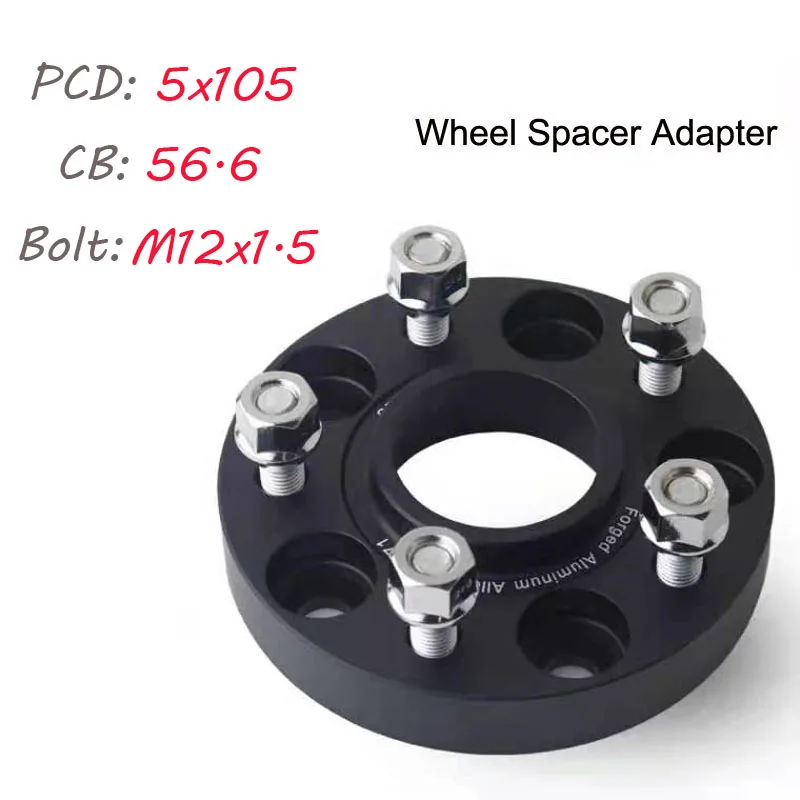 Wheel Spacers 5x105 Hubcentric 56.6mm Car Aluminum Wheel Spacer Adapter Flange For Chevrolet Trax Cruze Cavalier Separadores