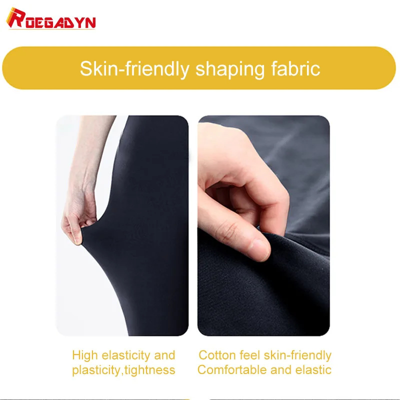 ROEGADYN legging Fitness tanpa kelim, Legging pembentuk tubuh olahraga, ketat kompresi pelangsing, celana keringat pinggang tinggi untuk wanita