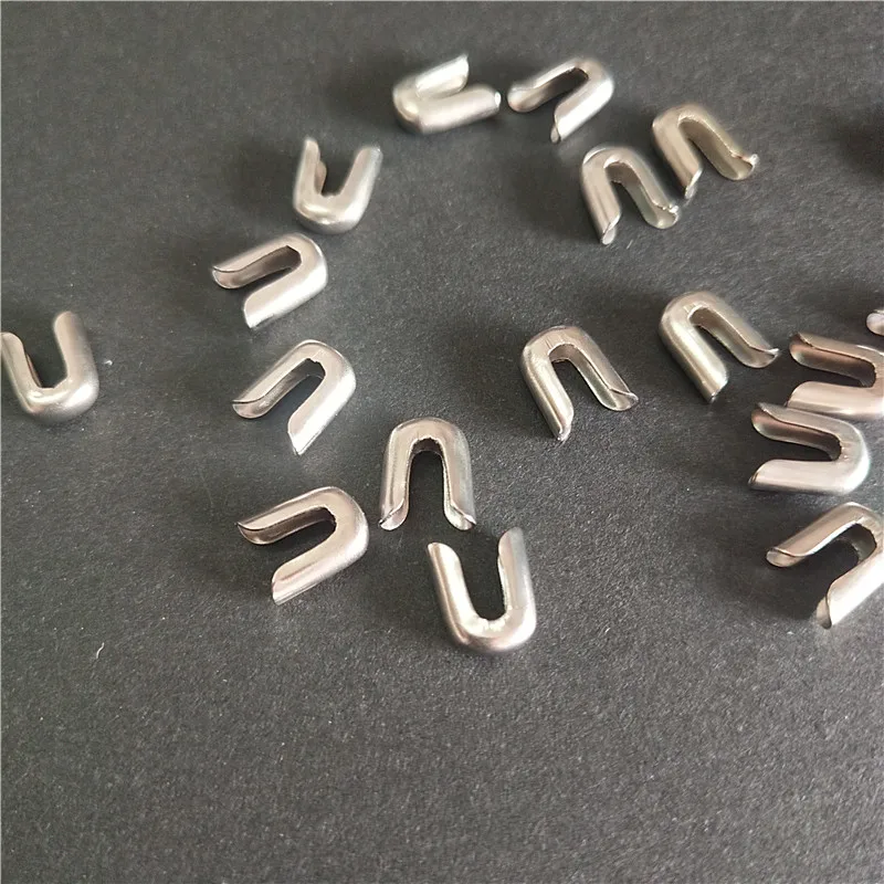 300PCS Wholesale 4/5/6mm Stainless Spiral Steel Bone Cap for Underwear Accessories