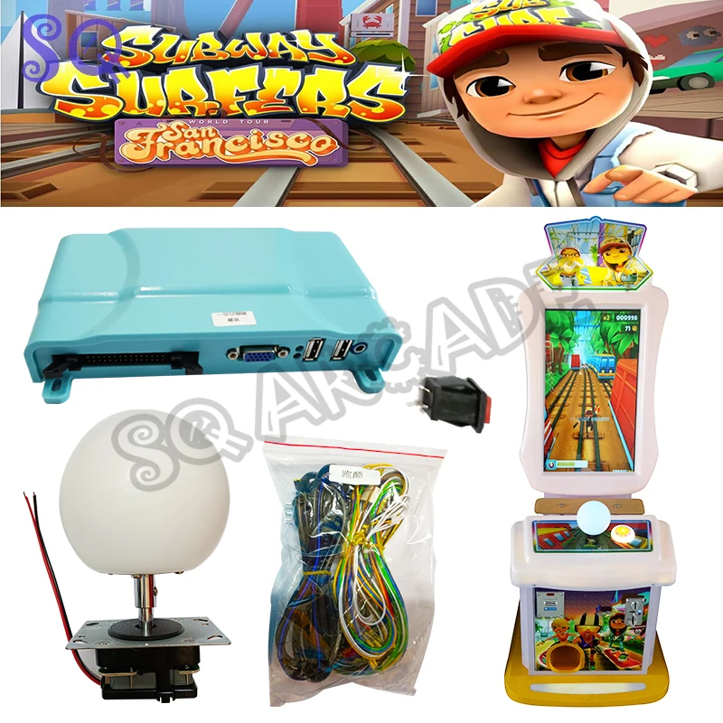 Parkour game Temple Run Subway Parkour Butterfly Princess Children's Video Game PCB arcade room DIY kit