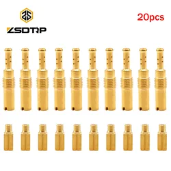 ZSDTRP 20pcs Carburetor Main/Pilot Jet Vice Injector Nozzle For PWK PWM PE PD PJ FCR-MX CV CVK CRS Motorcycle Carburetor Jets