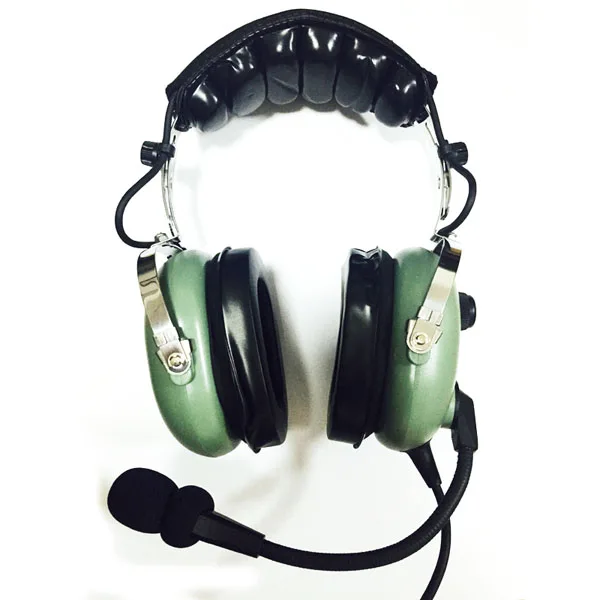 VOIONAIR Aviation Headset for Pilots Noise Cancelling Mic, GA Dual Plug, MP3 Stereo Support, Soft Ear Pad PNR Headset