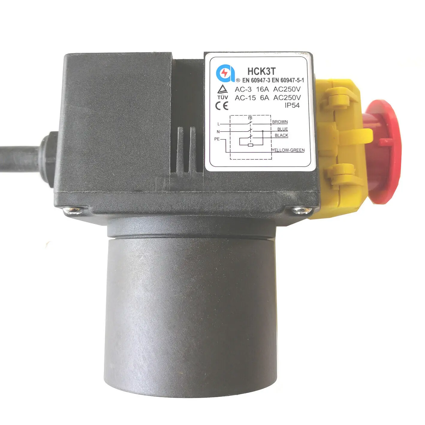 Imagem -02 - Interruptor de Botão Eletromagnético Divisor de Madeira Industrial de 250v 1613 a Hck3t