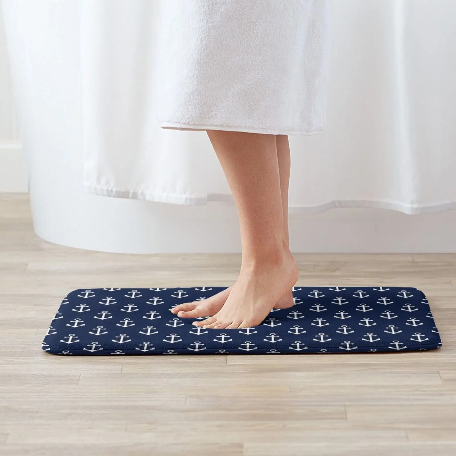 Blue Anchor Pattern Entrance Door Mat Bath Mat Rug Cryptocurrency Hodl Litecoin Hodl Ltc Ltc Coin Ltc Crypto Bitcoin Altcoin