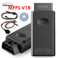 MPPS V22 MPPS V18 Ecu Chip Tuning Scanner TRICORE + MULTIBOOT Cable MPPS V21 .12.3.8 V16  Flasher Auto Diagnostic Tool For Edc17