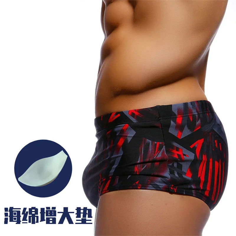 Underwear Men Beach Bikini Boxer Surfing Swim Wear Bathing Suit Sport Short with Push Pad Low Waist Sea Surf Beach Short