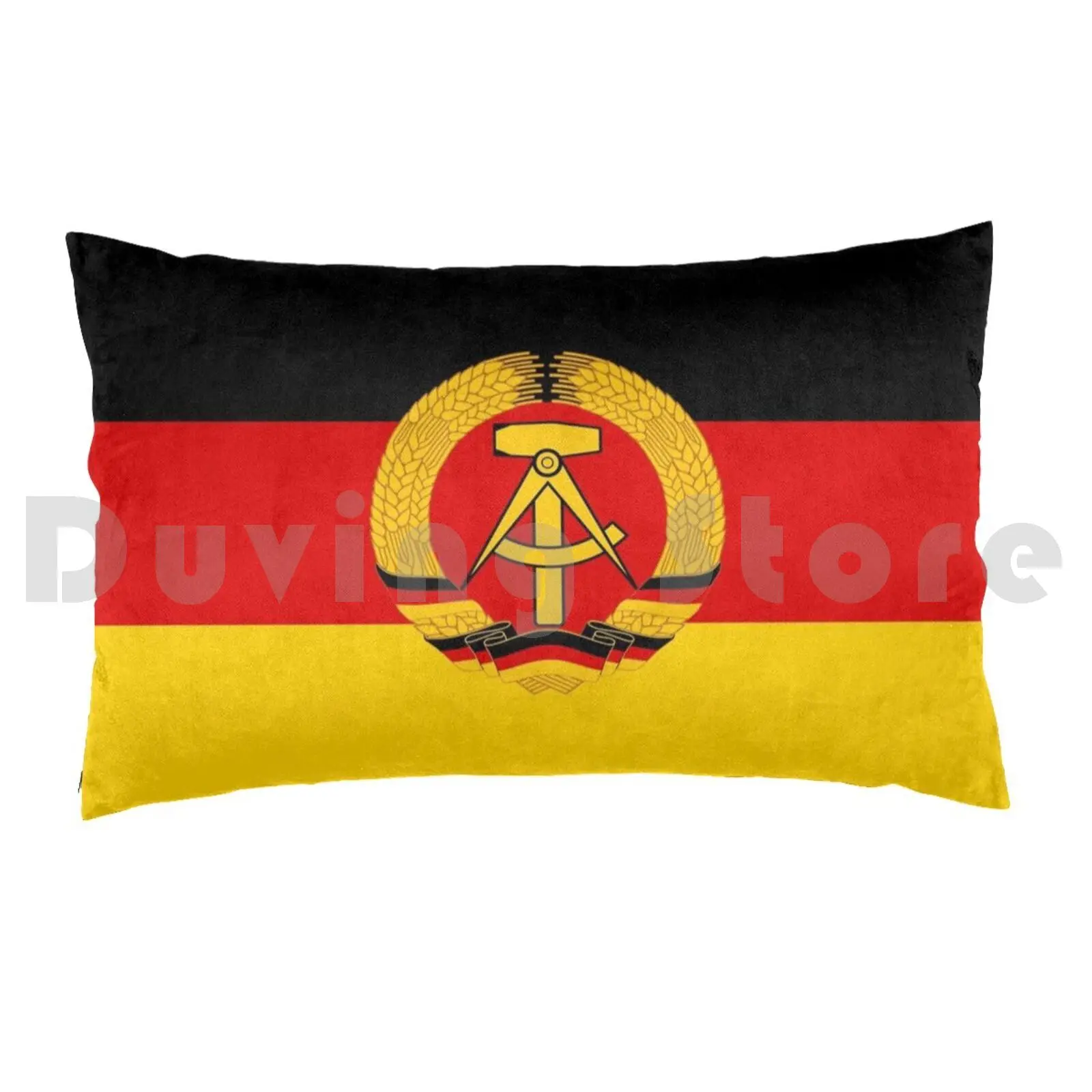 Ddr Flag Pillow Case Printed 50x75 East Germany Ddr Ost Deutschland Berlin Wall Die Wiederverienigung Deutsche