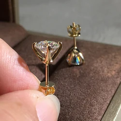 Brinco de Prata/Dourado Feminino Huitan Fashion: Joia Delicada de Alta Qualidade e Tendência, Presente de Aniversário para Mulheres