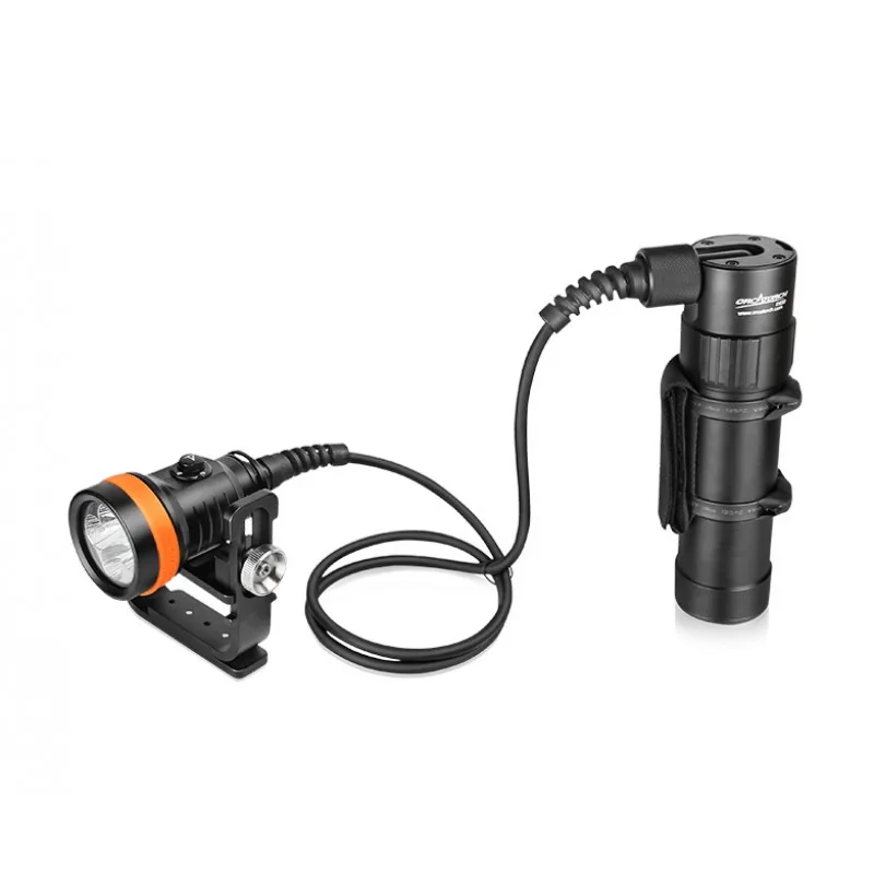 ORCA D630กระป๋อง Scuba ดำน้ำ CREE LED 4000 Lumens Sidemount Backmount ใต้น้ำ150เมตรค้นหา Tech ดำน้ำ