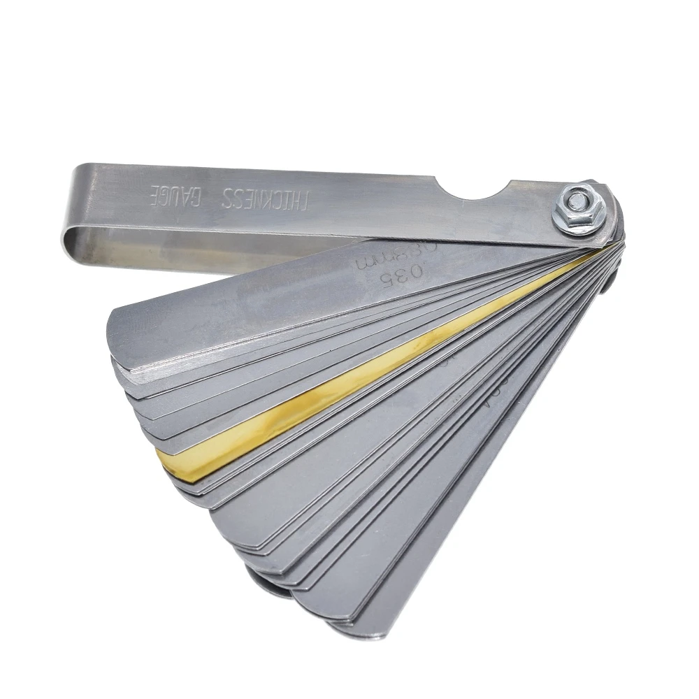 32-Klingen-Messblätter-Set für metrische Dickenmessungen, Modul-Ventilspaltmessgerät /METRISCH mit Messbereich 0,04 mm - 0,88 mm – Detail 3