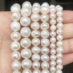 Natural freshwater pearl beads 5-6/6-7/7-8/8-9/9-10/10-11mm Irregular White Pearl Beads For Jewellery Making Bracelet Necklace15