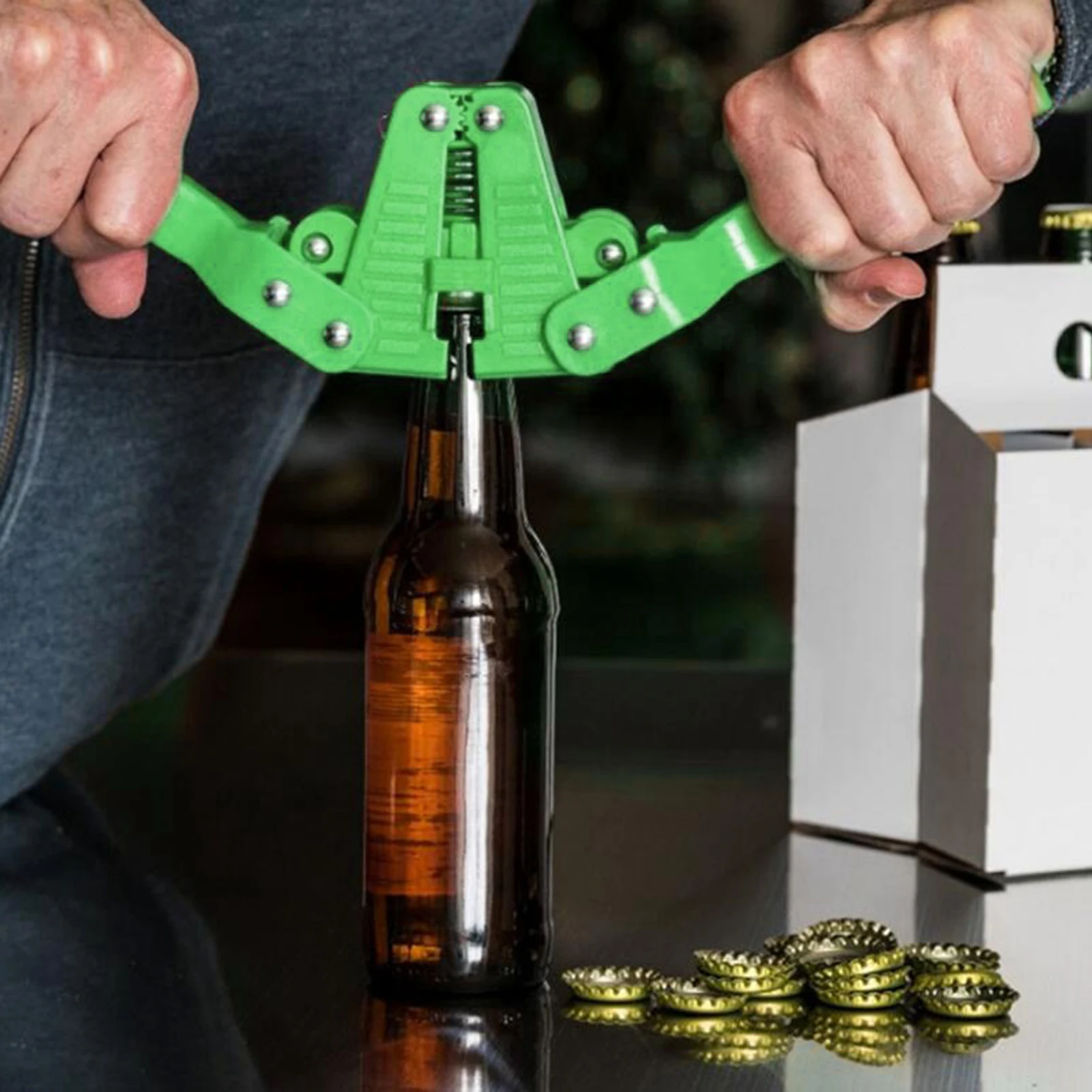 Bottle Capper Twin Lever Glass Beer Bottle Crown Cap Top Cappers Crimper for Home Brewing Bottle Sealer