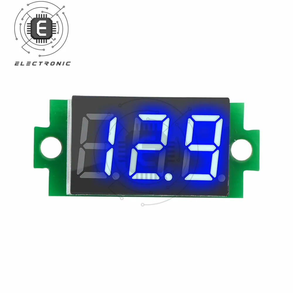 0.91 pollici DC 3.5-5V LED voltmetro digitale misuratore di tensione tester di tensione di alimentazione per auto rosso verde blu giallo