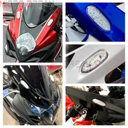 LED Turn Signal Amber Lamp Replacement Flush Mount Indicator Flasher Custom For Suzuki GSXR GSX-R 600 750 1000 2005 2006-2016