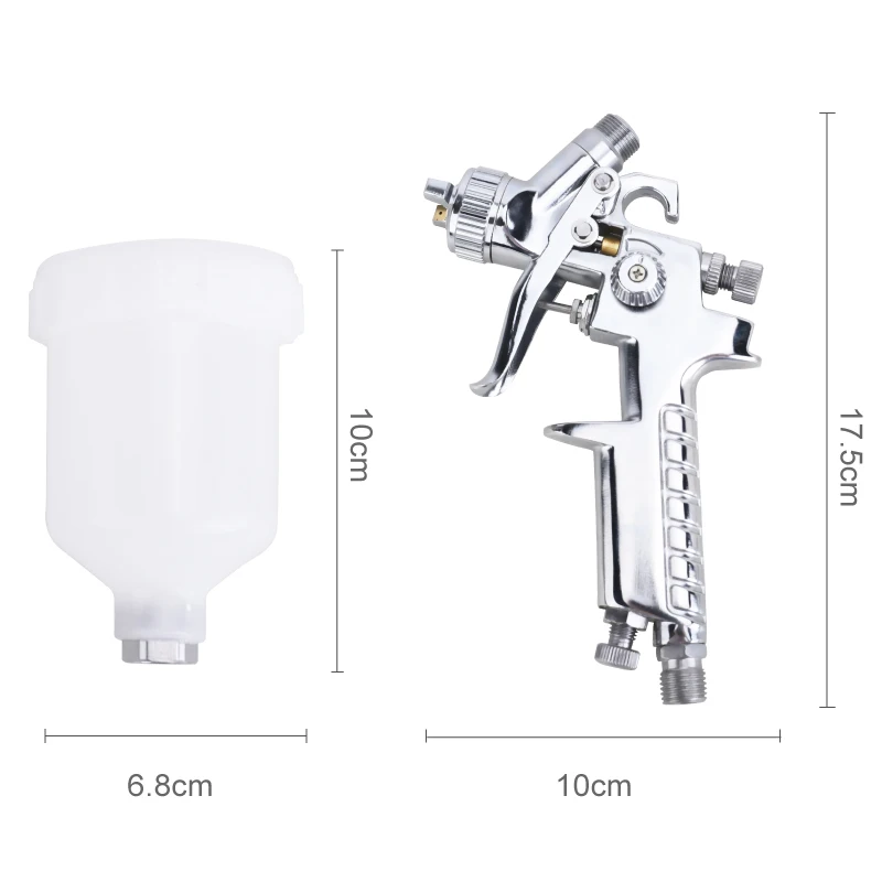 Rongpeng R805 Airbrush Spray Gun-1.0mm Nozzle HVLP Design Regulator Compact Mini Paint Spray Gun for Professional Car Refinish