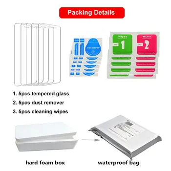 5ks tvrzeného skla pro Xiaomi Black Shark 2 3 4 4S 5 Pro RS Ochranná fólie pro Blackshark 3 Nárazuvzdorné sklo Čiré 8 nejlepší prodej Xiaomi Black Shark 4 Pro - №5