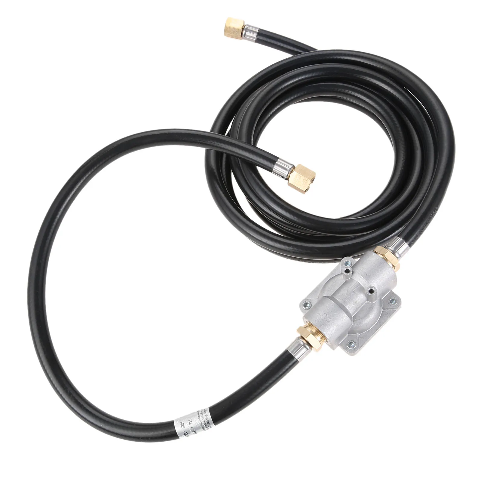 10ฟุตท่อความดันต่ำ Conversion 5 "Outlet เรกูเลเตอร์วัดแรงดันวาล์ว + อะแดปเตอร์1/2" ชาย NPT ถึง3/8 "หญิง Flare Fitting