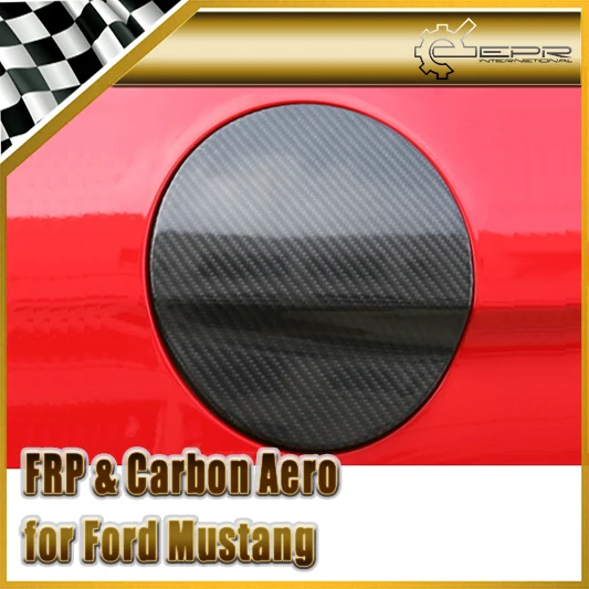 

Car Accessories For Ford 2015 Mustang Carbon Fiber Gas Fuel Cap Cover Glossy Finish Drift Body Kit Trim