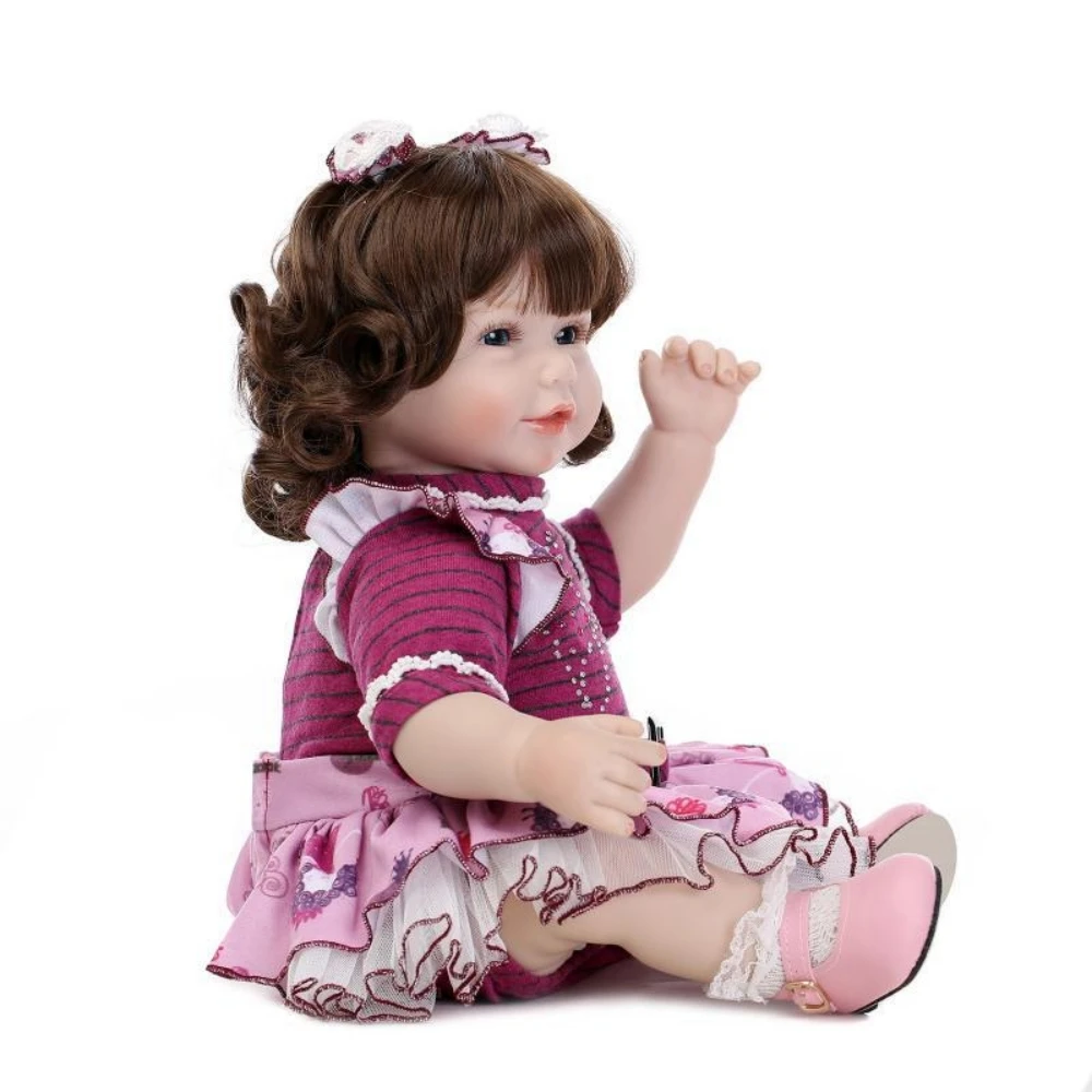 Princess simulation doll, curly hair, lovely toys, children's festival gifts, photography props, family ornaments