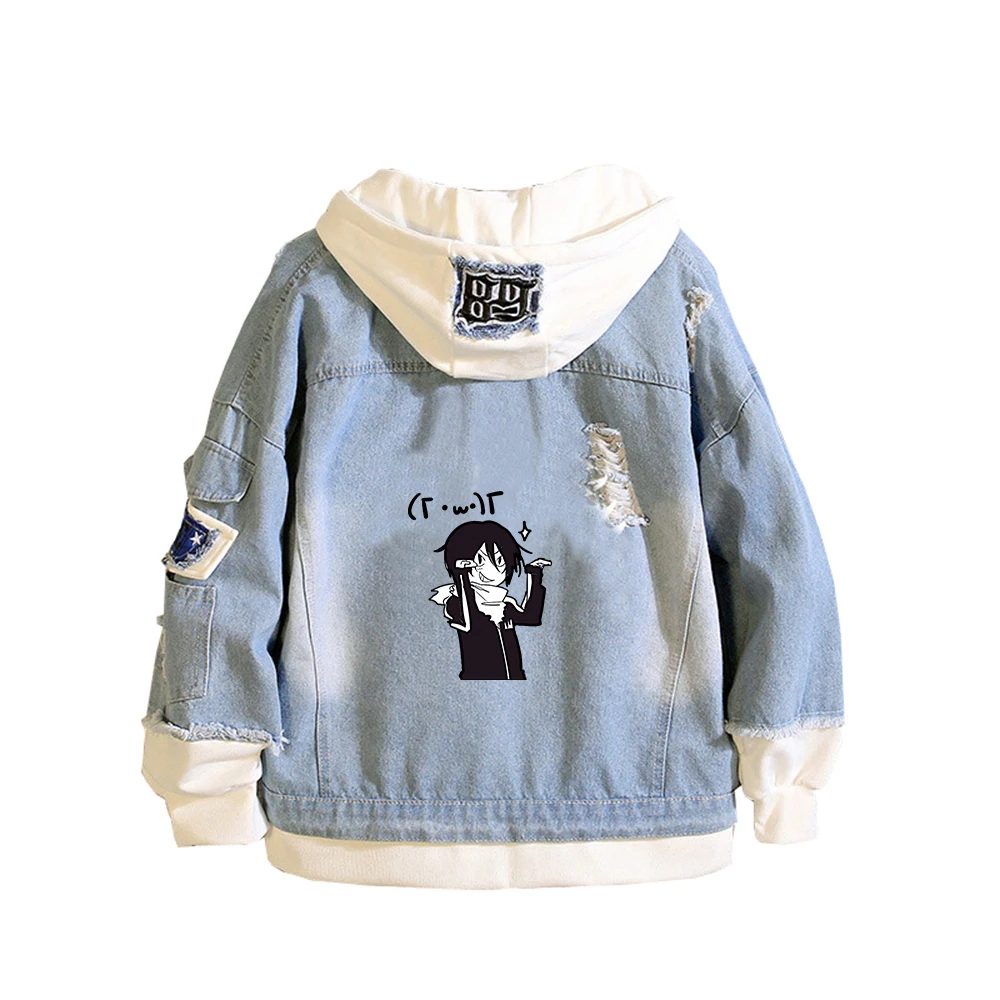 Noragami ARAGOTO Print Women Demin Jacket YATO Jeans Hoodies Boys Hooded Sweatshirt Anime Streetwear Harajuku Couple Coats