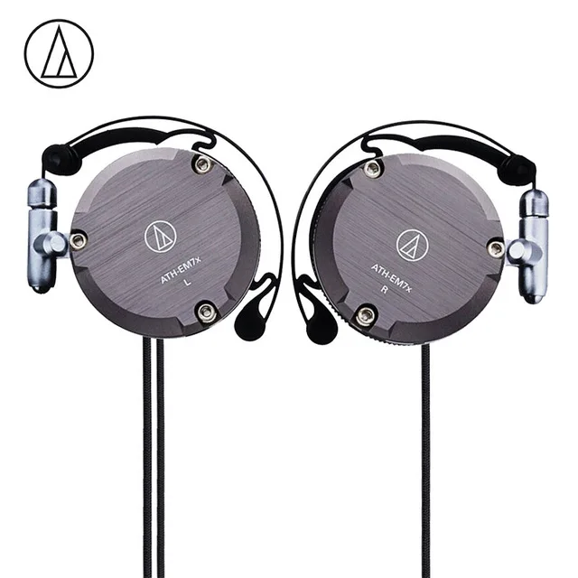 audio-technica ATH-EM7 有線ヘッドフォン SV オーディオテクニカ、アルミ製ハウジングの耳かけヘッドフォン