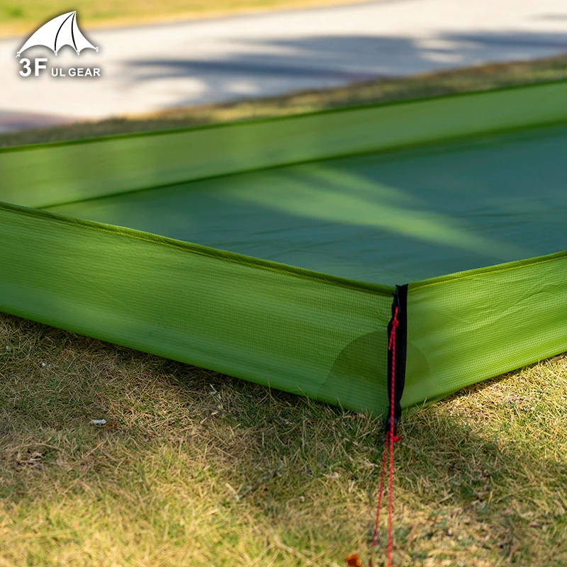 3F UL Gear 12000MM Waterproof 15D Nylon 210T Polyester Tent Floor Saver Footprint Ground Sheet Bathtub Outdoor Picnic Mat