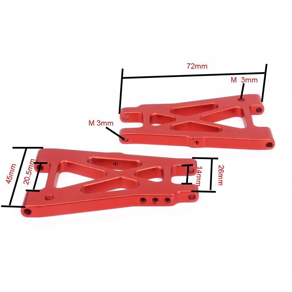 2 sztuk aluminium tylne dolne ramię zawieszenia dla zdalnie sterowany Model samochodu 1/10 Kyosho Optima 4Wd zawieszenie a-arm pionowy zestaw Buggy