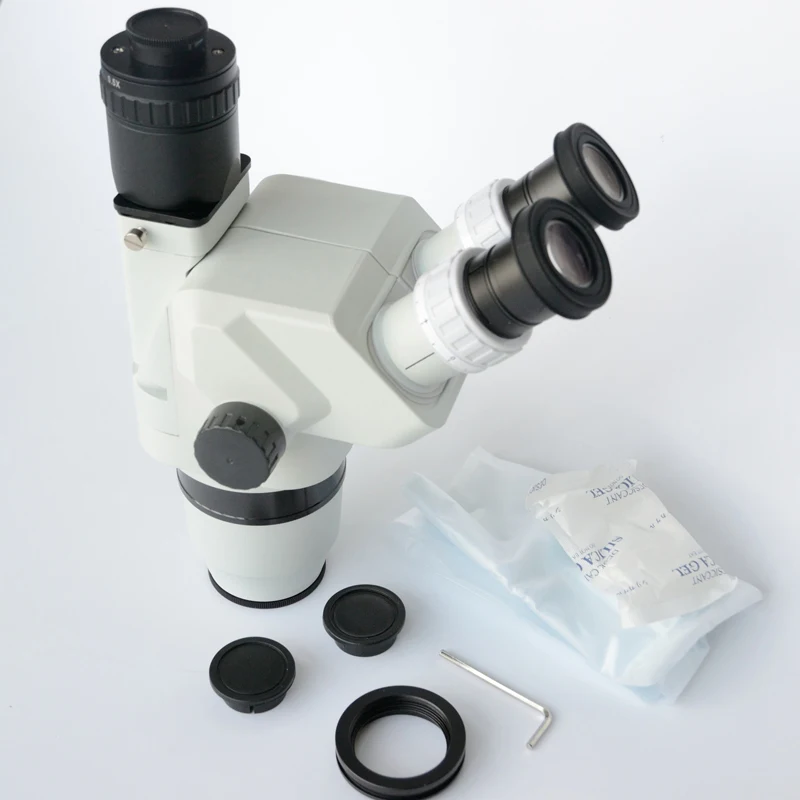 FYSCOPE 6.7X-45X STEREO ZOOM MICROSCOPE +ARTICULATING STAND WITH CLAMP+144LED light