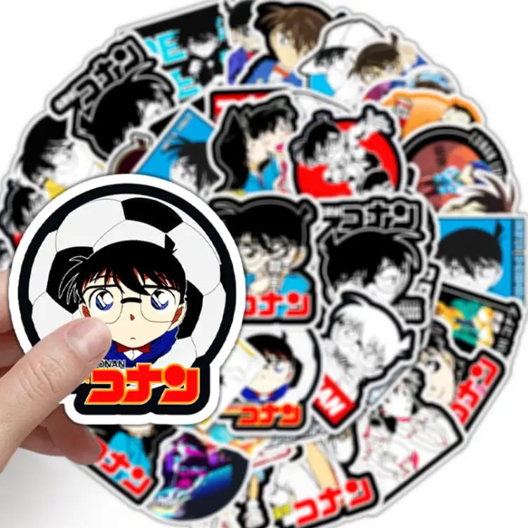 10/30/50pcs  Anime Detective Conan Graffiti Diy Car Bike  Skateboard Travel Suitcase Phone Laptop Luggage Stickers Cute Kids