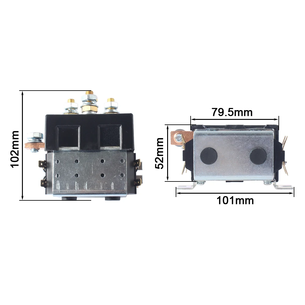 DC88 2NO+2NC 12V 24V 36V 48V 60V 72V 100A DC Contactor ZJWT100A for motor forklift handling drawing grab wehicle car winch