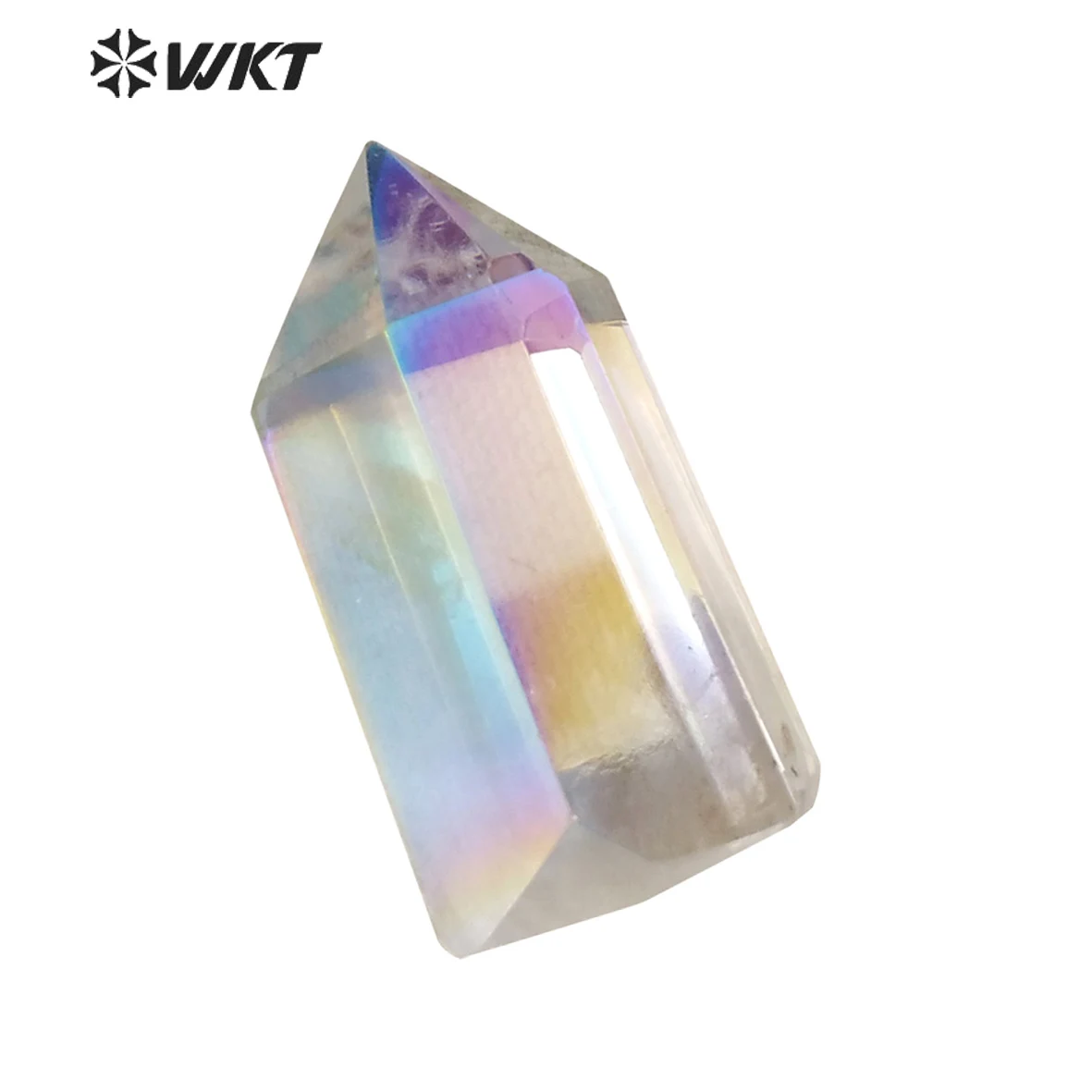 

WT-G163 Wholesale 5pcs Natural Angel Point Stone for Jewelry making Angel opal crystal quartz point charm stone in random shape