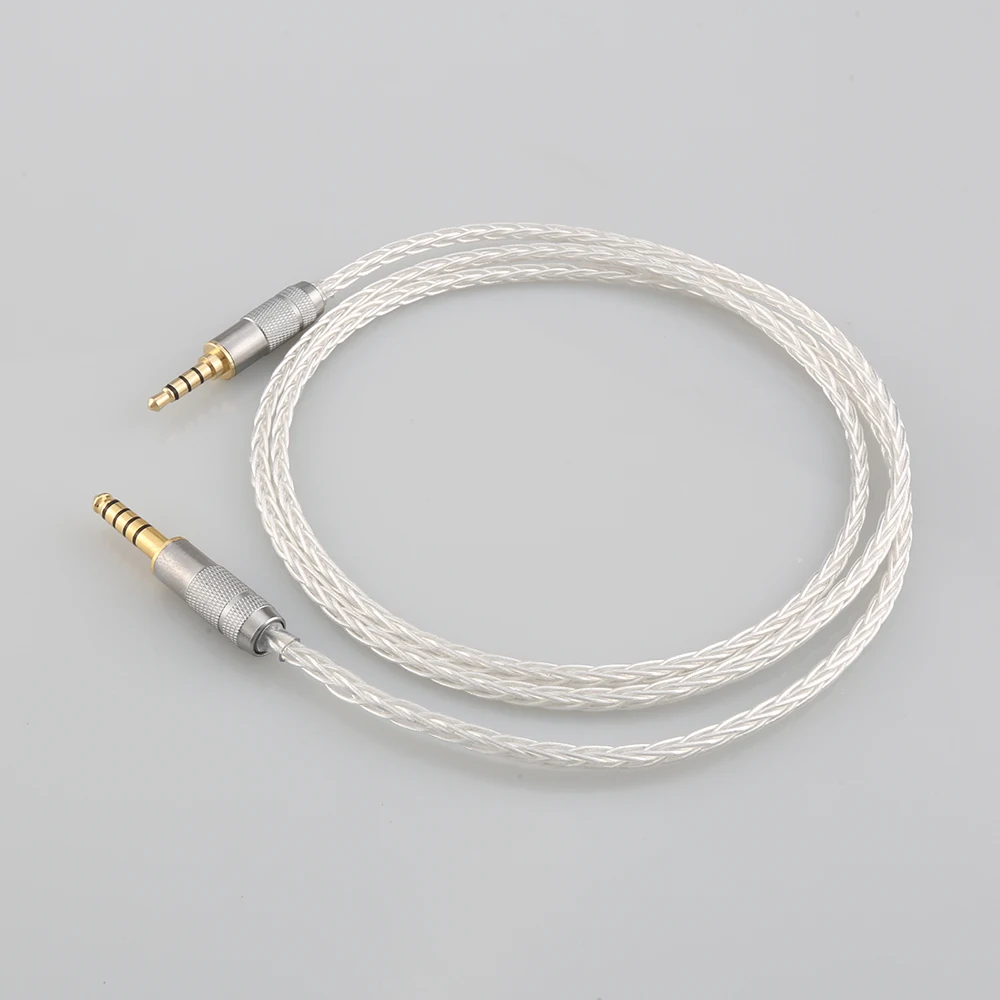 HiFi 3.5mm Balanced to 4.4MM Balanced Male aux male audio input cable speaker line for Headphone sound pc earpiece