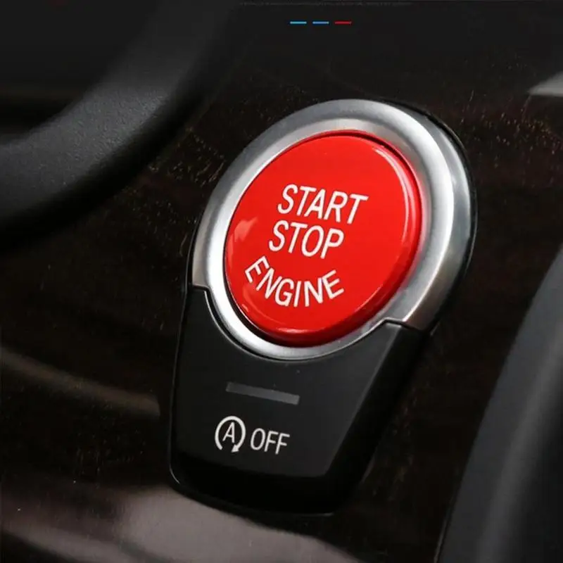 Start Stop Engine A Key To Start Engine Start Button Cover  For BMW F Chassis F20 F30 F34 F10 F48 F52 F15 F16 F25 F26  Car Styli