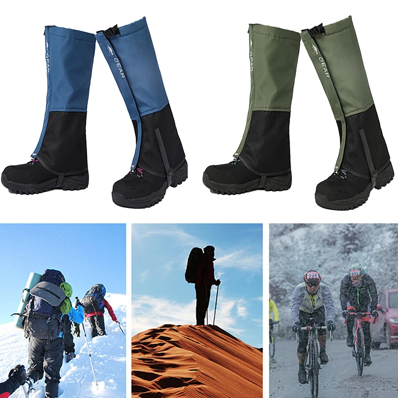 1Pair Winter Waterproof Outdoor Hiking Snow Gaiters Desert Boots Sleeve Cycling Legging Cover